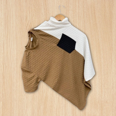 TANNU FAB Self Design Men Round Neck Multicolor T-Shirt