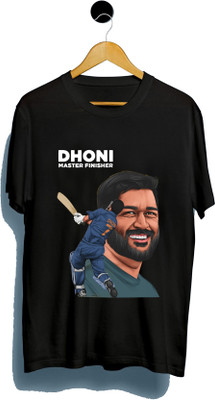 Deccan Store Printed, Typography Women Round Neck Black T-Shirt