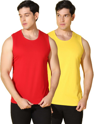 WOOSTRO Solid Men Scoop Neck Multicolor T-Shirt