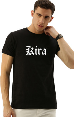 RULEDBYSUN Graphic Print Men Round Neck Black T-Shirt