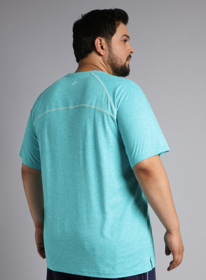 Cult Solid Men Round Neck Blue T-Shirt