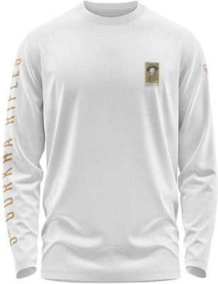 Deployed Printed Men Round Neck White T-Shirt