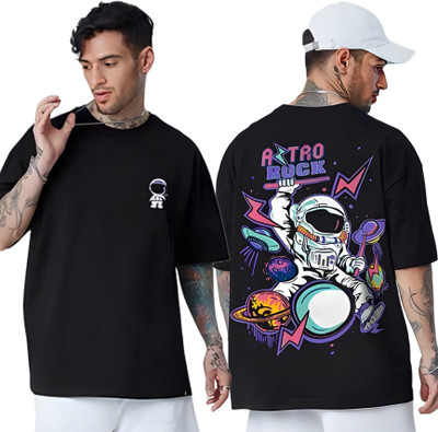 CLOFLIX Graphic Print Men Round Neck Black T-Shirt