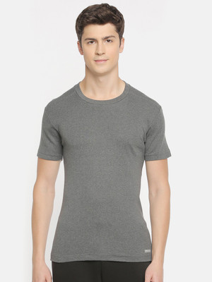 Macroman M-Series Solid Men Round Neck Black T-Shirt