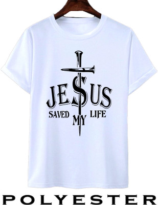 Ashu Fashions Graphic Print Men Round Neck White T-Shirt