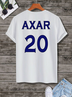 V DAS Typography, Printed Men Round Neck White T-Shirt