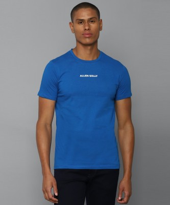 Allen Solly Typography Men Round Neck Blue T-Shirt