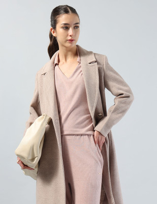 U.S. POLO ASSN. Self Design Women V Neck Pink T-Shirt