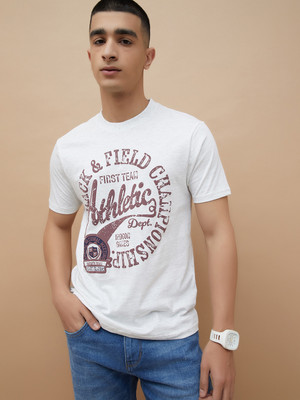 Fame Forever by Lifestyle Printed Men Round Neck White T-Shirt