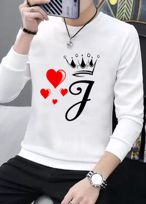 HouseOfCommon Printed Men Round Neck White T-Shirt