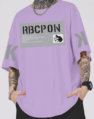 SCOTT FINCHER Graphic Print Men Round Neck Purple T-Shirt
