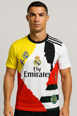 DOSTITCH Printed Men Round Neck Multicolor T-Shirt