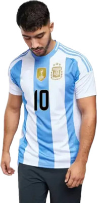 Playhard Printed Men Round Neck Blue T-Shirt