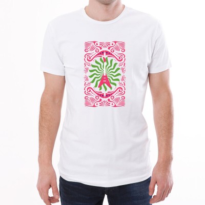 Hippie Shippie Printed Men Round Neck White T-Shirt