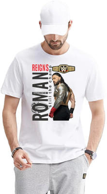 Ashu Fashions Graphic Print Men Round Neck White T-Shirt