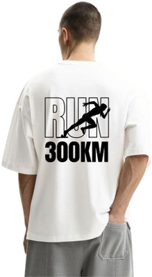 fashnobic Printed Men Round Neck White T-Shirt