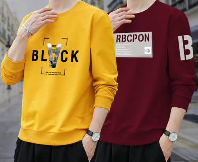 LGR FASHION Typography Men Round Neck Multicolor T-Shirt