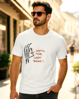 BEWAKOOF Graphic Print Men Round Neck Beige T-Shirt