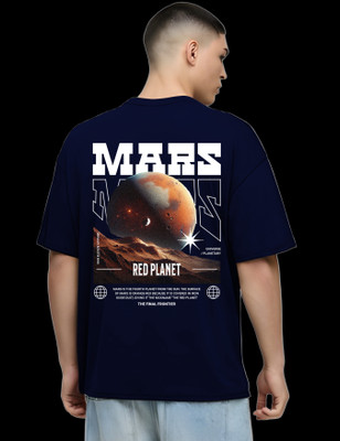 RAN ELEVEN COMPANY Graphic Print Men Round Neck Blue T-Shirt