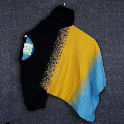 higglerr Self Design Men Round Neck Multicolor T-Shirt