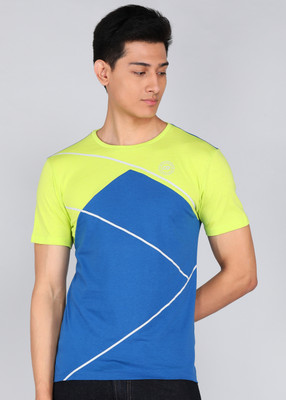 PETER ENGLAND Self Design Men Round Neck Multicolor T-Shirt