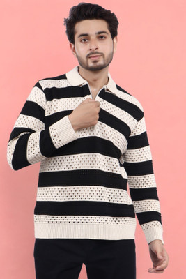 LWALS Self Design Men Polo Neck Multicolor T-Shirt