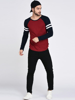 clickwell Solid Men Round Neck Silver T-Shirt