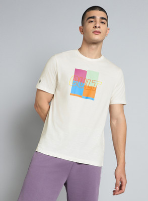 Cult Graphic Print Men Round Neck White T-Shirt