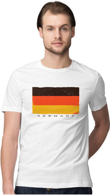 TheFreedomStore Printed Men Round Neck White T-Shirt