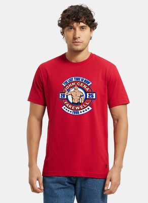Tee Gallery Printed Men Round Neck Red T-Shirt