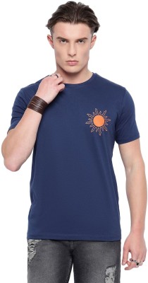 WEAR YOUR MIND Graphic Print Men Round Neck Blue T-Shirt