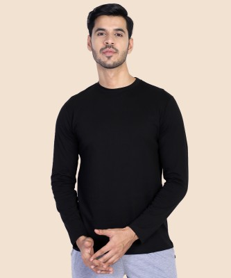 Dyca Solid Men Round Neck Black T-Shirt