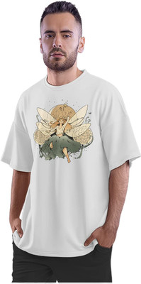 TheFreedomStore Printed Men Round Neck White T-Shirt