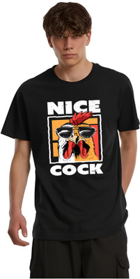 the only one Printed Men Round Neck Black T-Shirt