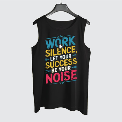 Menkovy Graphic Print Men Round Neck Black T-Shirt