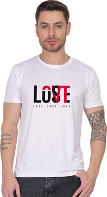 Kritiken Solid Men Round Neck Reversible White T-Shirt