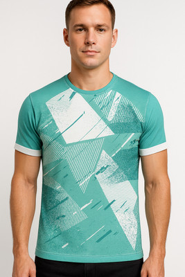 CAVRON Colorblock Men Round Neck Multicolor T-Shirt