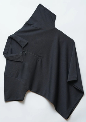 JB Jangoboy Solid Men Polo Neck Black T-Shirt