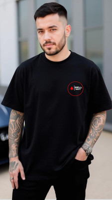 Bellwit Printed Men Round Neck Black T-Shirt