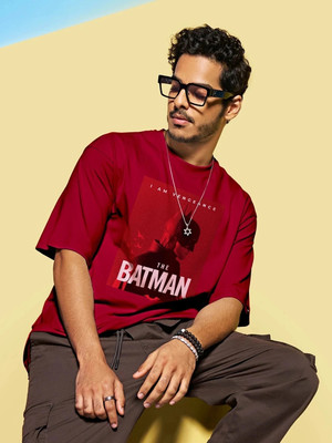 BEWAKOOF Graphic Print Men Round Neck Red T-Shirt
