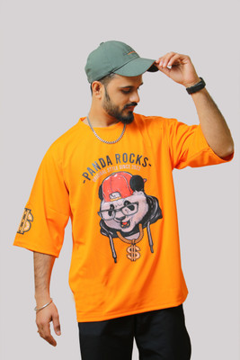 Rarescape Typography, Graphic Print Men Round Neck Multicolor T-Shirt