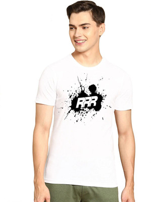 GPGARMENTS FAB Printed Men Round Neck White T-Shirt