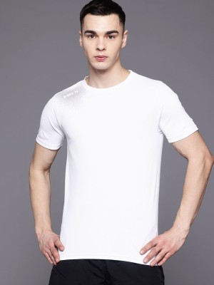 HRX by Hrithik Roshan Solid Men Round Neck White T-Shirt