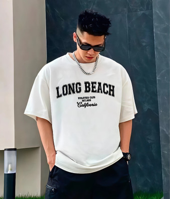 FURRR Printed Men Round Neck White T-Shirt