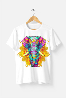 HamsaMART.com Graphic Print Men Round Neck White T-Shirt