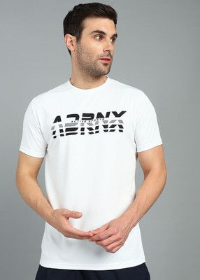 Adrenex Printed Men Round Neck Multicolor T-Shirt