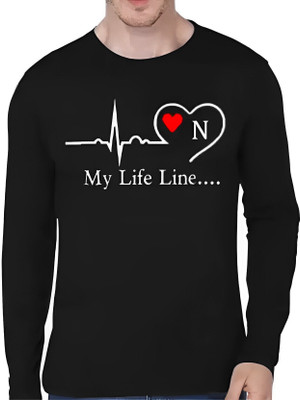 clickwell Printed, Typography Men Round Neck Black T-Shirt