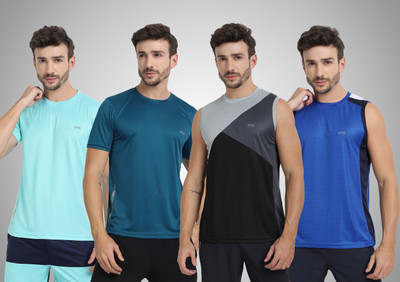FTX Printed Men Round Neck Multicolor T-Shirt