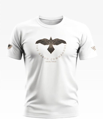 Warriorworld Printed Men Round Neck White T-Shirt
