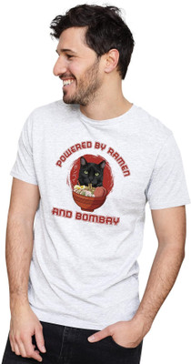 GPGARMENTSS Printed Men Round Neck White T-Shirt